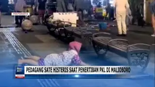 Satay vendors become hysterical during street vendor crackdowns on Malioboro.