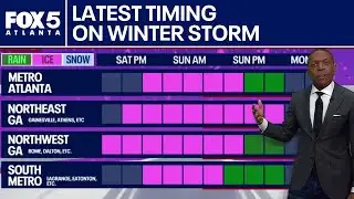 Saturday evening update on GA winter storm | FOX 5 News