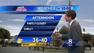 Saturday: Seasonably cold, clouds, sun