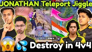 😱Saumraj Simp Teammates Shocked by JONATHAN 🥶💦 GODL Destroy PNX in 4v4 🥵🏆