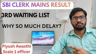SBI CLERK MAINS RESULT AND 3RD WAITING LIST 