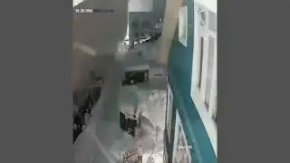 Scary avalanche caught on CCTV in Sonmarg, Kashmir