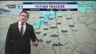 Scattered snow finishing up before a cold and dry stretch