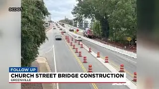 SCDOT shares update on Church Street bridge construction