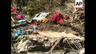 Scenes of devastation, mourning