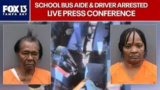 School bus aide & driver arrested press conference