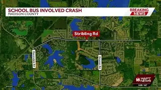 School bus involved in Madison County crash