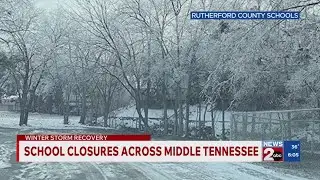 School districts across Middle TN remain closed