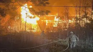 Scott fire during cold temperatures destroys abandoned house