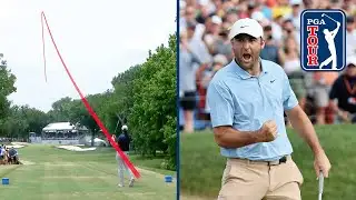 Scottie Scheffler Hole-Outs that get INCREASINGLY Longer