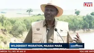 SCTNEWS: Ruto speech on Wildebeest Migration, Maasai Mara.