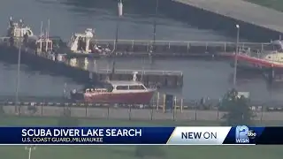 Scuba diver lake search