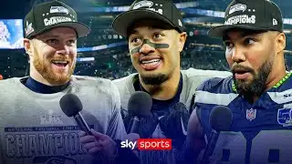 Seahawks into Super Bowl LX! Sam Darnold, Jaxon Smith-Njigba, Leonard Williams react! 🗣️