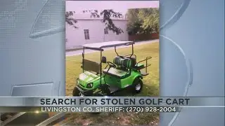 Search for stolen golf cart