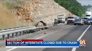 Section of Interstate Closed Due to Crash