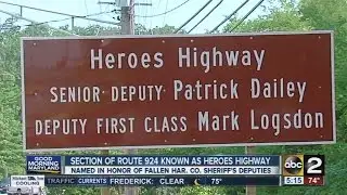 Section of Rt. 924 named Heroes Highway