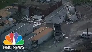 See Major Damage Left Behind By Possible Tornado In Oklahoma