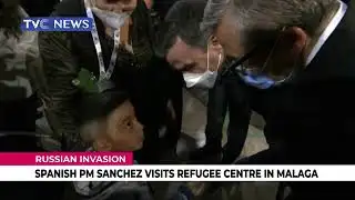 (SEE VIDEO) Spanish PM Sanchez Visits Refugee Centre in Malaga