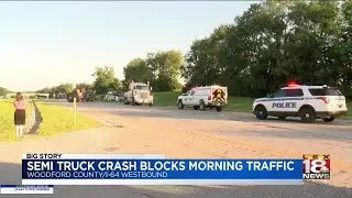 Semi Truck Crash Blocks Morning Traffic