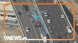 Semi truck crash slows traffic on Interstate 70