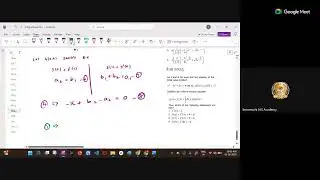 Semmozhi IAS Academy - Maths - Integral Equations CSIR PYQ - Class 6