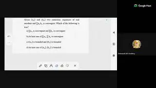 Semmozhi IAS Academy - Maths - Real Analysis - Class