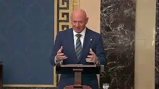 Sen. Mark Kelly speaks on the Senate floor