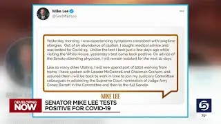 Sen. Mike Lee Tests Positive For COVID-19
