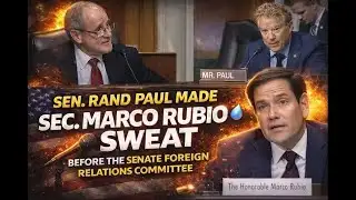 🔥 SEN. RAND PAUL MADE MARCO RUBIO SWEAT 💧 | SENATE HEARING CLASH 😳