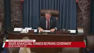 Senate advances bill towards reopening government