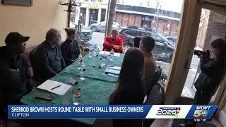 Senate candidate Sherrod Brown hosts roundtable with small business owners