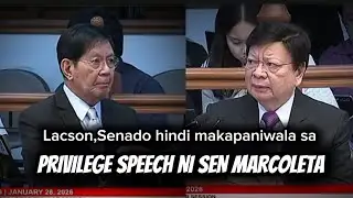 SENATE SESSION NAGKAGULO SA PRIVILEGE SPEECH NI SENADOR MARCOLETA