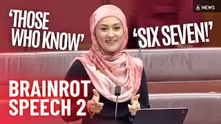 Senator delivers second BRAINROT speech in parliament: 