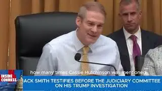 Senator Jim Jordan Queries Jack Smith in this Heated Hearing