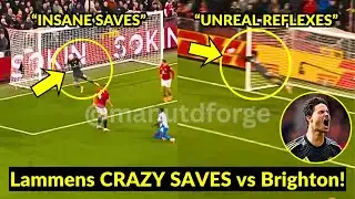 Senne Lammens’ AMAZING performance… Lammens CRAZY reflex saves vs Brighton | Man United News