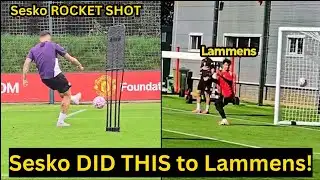 Sesko ROCKET Shot DID THIS to Senne Lammens in Final Training ahead of Nottingham Forest 
