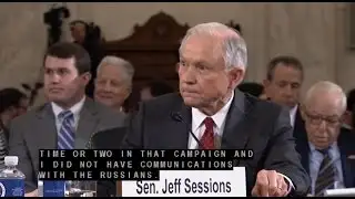 Sessions "I Did Not Have Communications With The Russians"