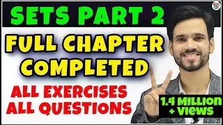 Sets Class 11 |  Maths Chapter 1 | Concept/Types/Questions/Solutions/Concept/Represention/Super Set