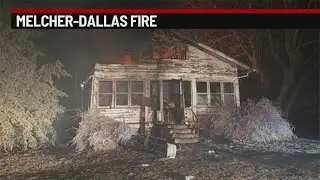 Several crews fight overnight blaze in Melcher-Dallas