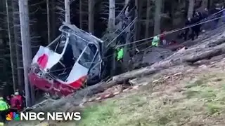 Several tourists killed in Italy during a cable car crash