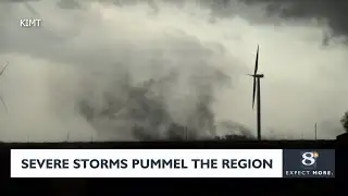 Severe storms pummel the region
