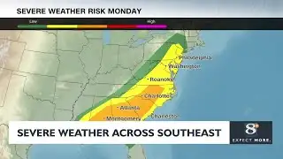 Severe weather strikes across the southeast