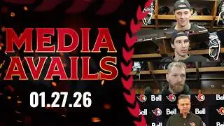 Shane Pinto, Claude Giroux, Dylan Cozens, Travis Green Media Availability