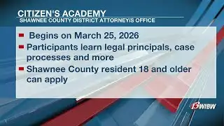 Shawnee Co. DA announces launch of second annual Citizens Academy