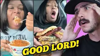 She Ate a Double Dog Triple Patty Grilled Cheeseburger! | Unapologetically Jae