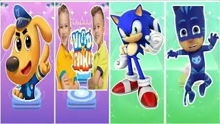 Sherif labrador vs Vlad and Niki vs Sonic vs Catboy