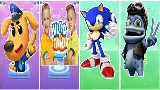 Sherif labrador vs Vlad and Niki vs Sonic vs Crazy frog