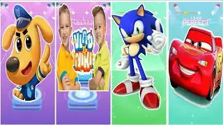 Sherif labrador vs Vlad and Niki vs Sonic vs McQueen