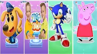 Sherif labrador vs Vlad and Niki vs Sonic vs Peppa pig