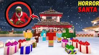 SHINCHAN Found Horror SANTA In Minecraft 😱😨